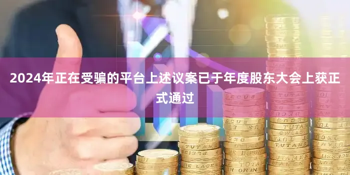 2024年正在受骗的平台上述议案已于年度股东大会上获正式通过